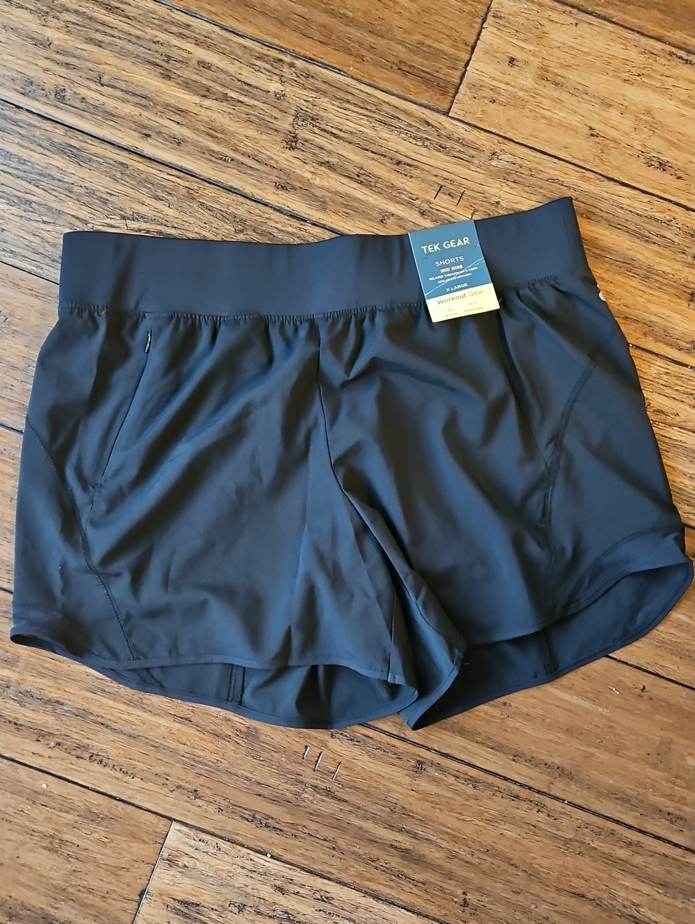Black Tek Gear Shorts XL Midrise - Picture 1 of 6